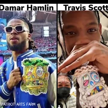 Damar Hamlin's jacket was made by artist Takashi Murakami - It’s titled "Travis Jesus" (read desc)