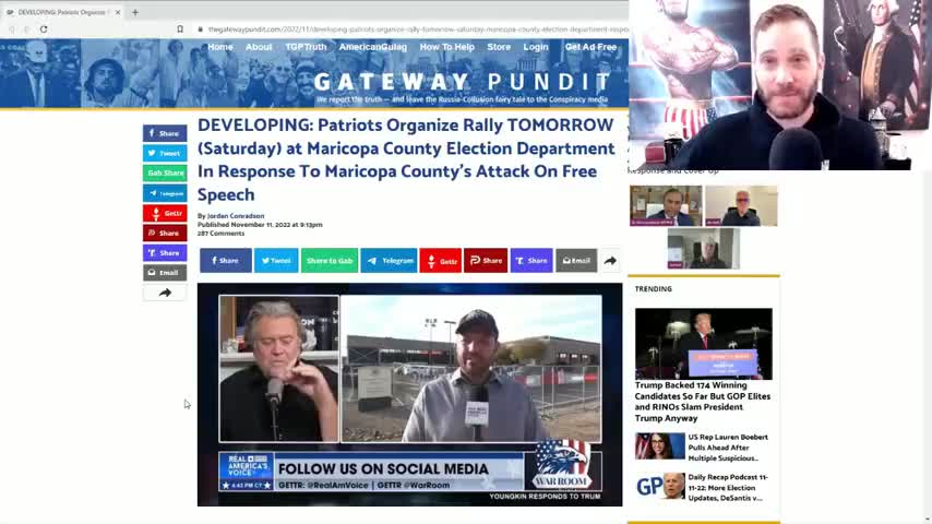 Trap Set, Protesting Outside Maricopa Election Department