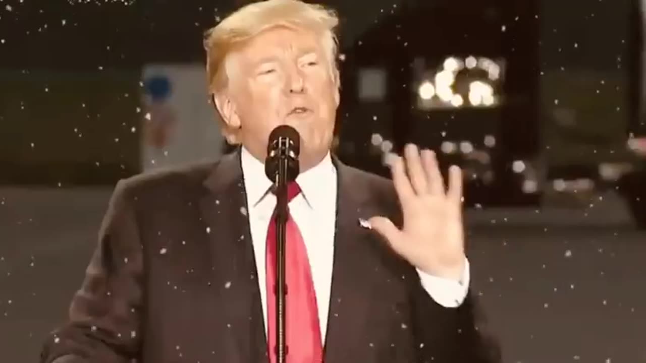 Donald trump singing all I want for Christmas