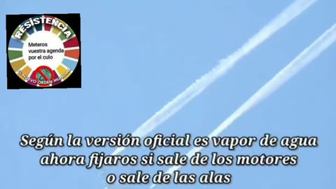 CHEMTRAILS avion no es VAPOR de AGUA no seas NEGACIONISTA te engañaron otra vez