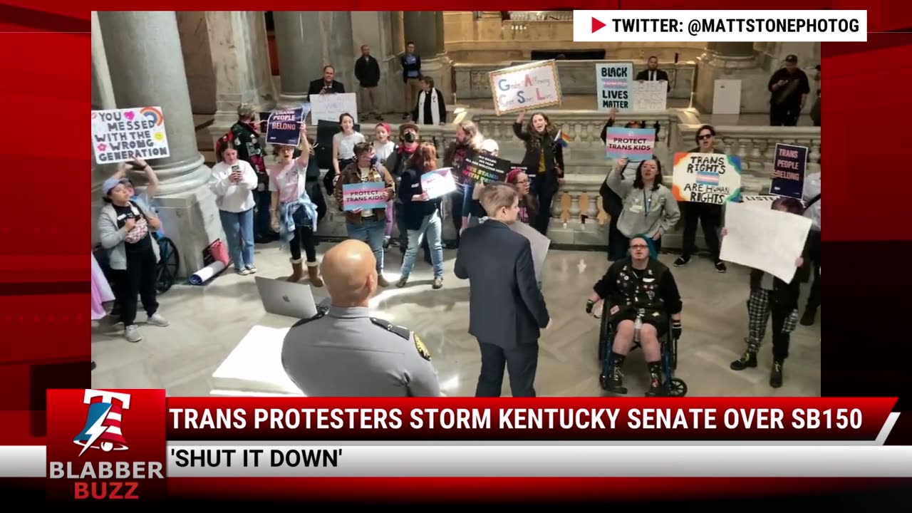 Trans Protesters Storm Kentucky Senate Over SB150