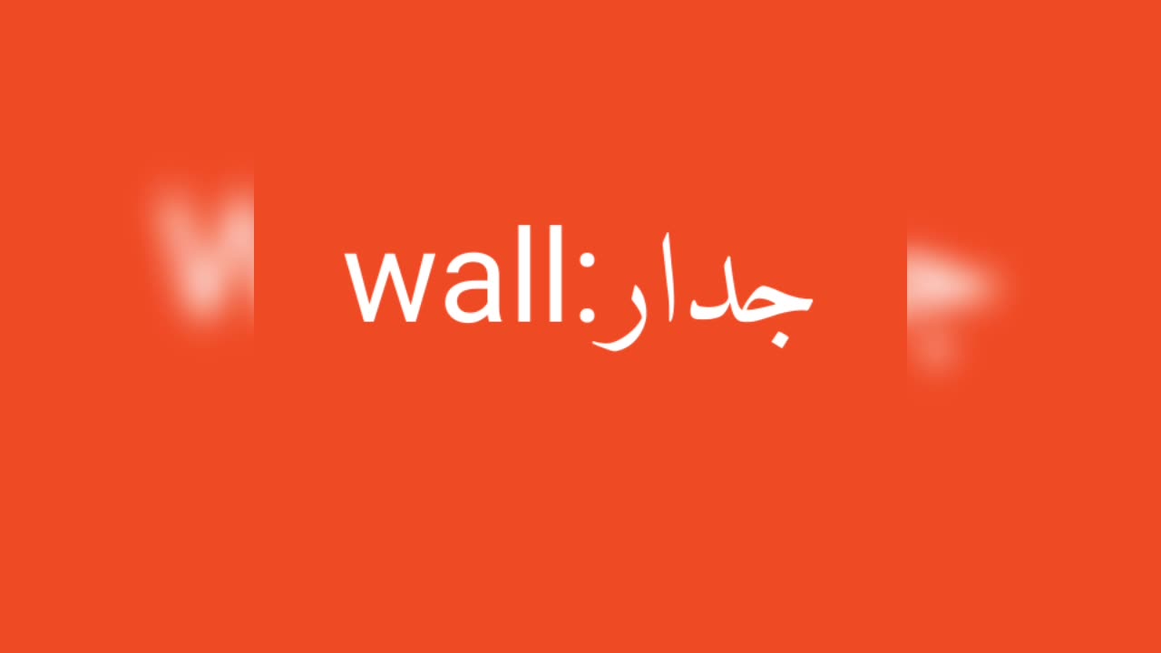 Wall معنى كلمة