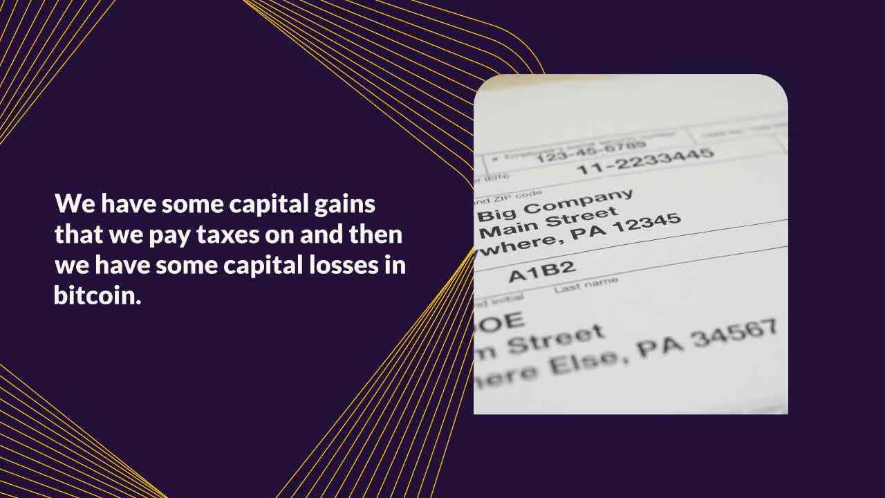 Because of the tax advantage That's why MicroStrategy sold bitcoin