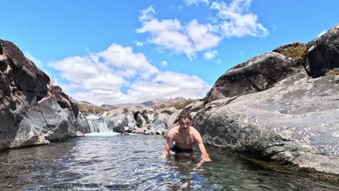 Chris Above Taranaki Falls