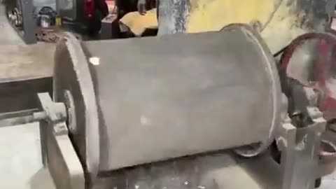 A modern, competently mechanized factory. Sarcastic