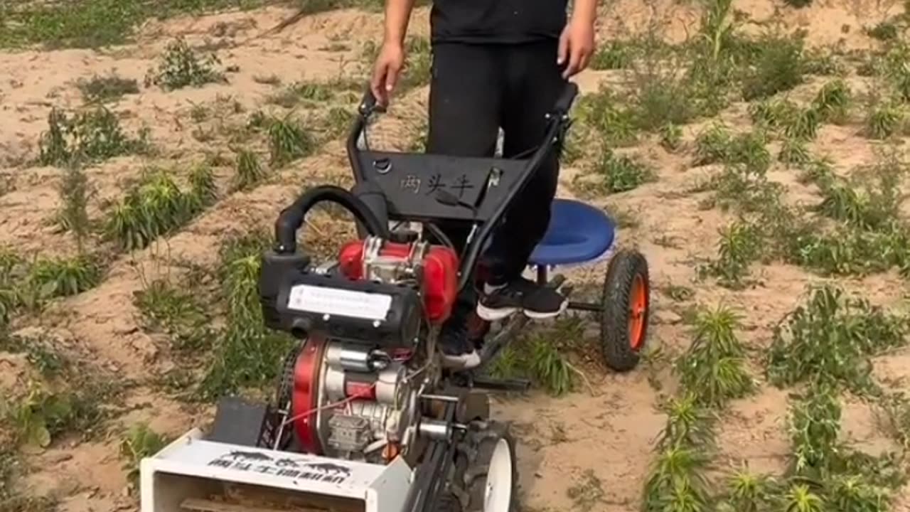 Hand mini self started power tiller | New small power tiller