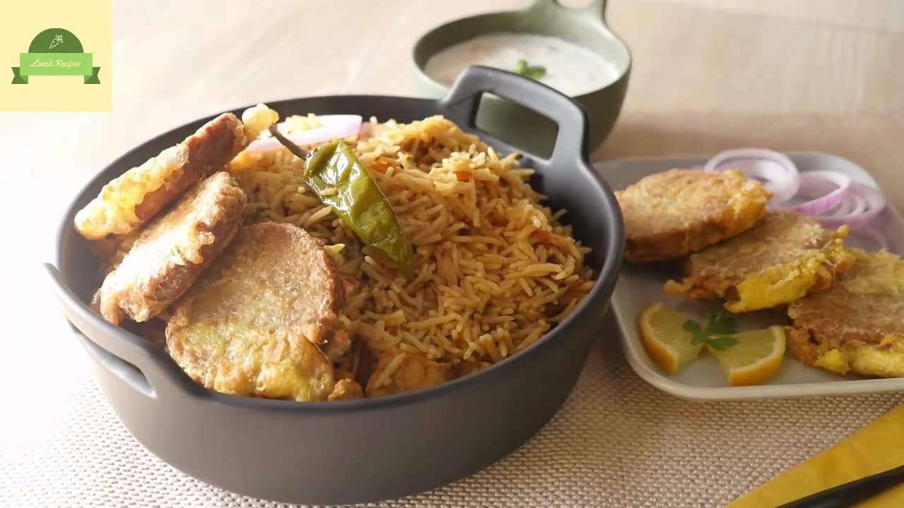 Chicken pulao with shami kabab