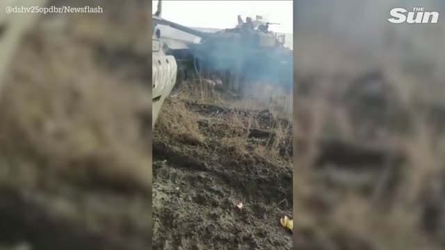 Ukrainian Paratroopers capture two Russian tanks in Luhansk region