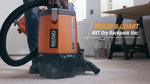 RIDGID? 6 Quart NXT Dry Backpack Vac