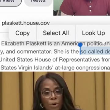 Before and after a screaming phone call from the “so-called congresswoman” Plaskett