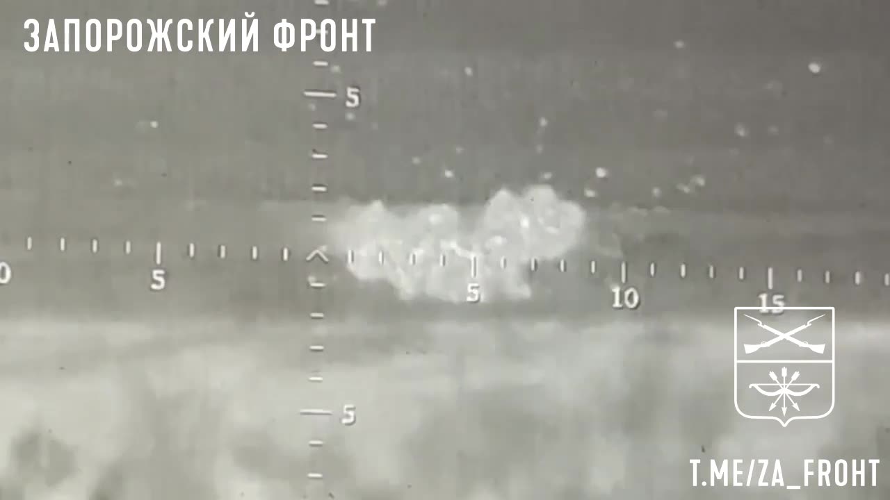 Russian Tank Hits Ukrainian Recon Group
