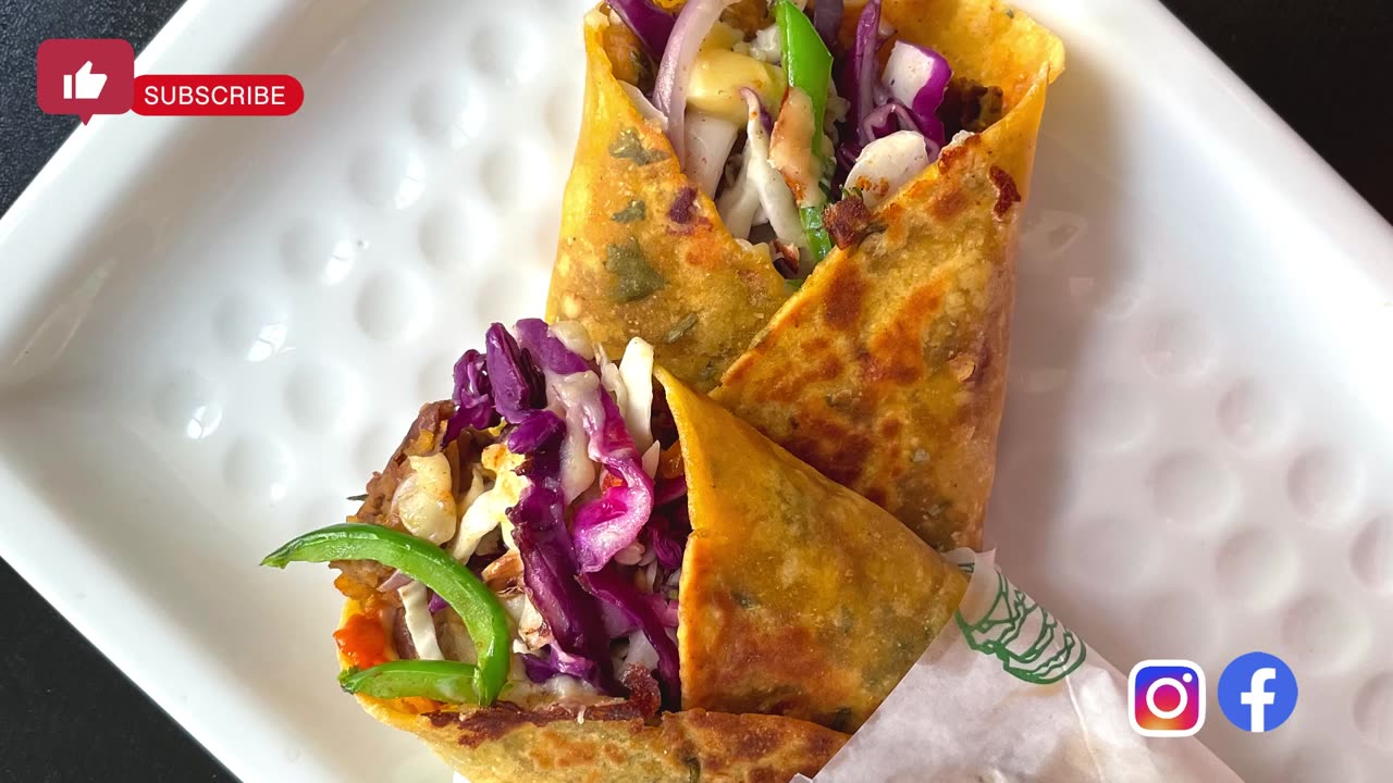 Tiffin recipe, easy to make healthy Frankie/ bean wrap with homemade tortillas