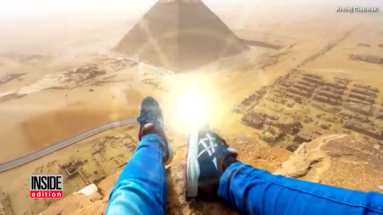 Watch This Teen Illegally Climb Egypt's Great Pyramid