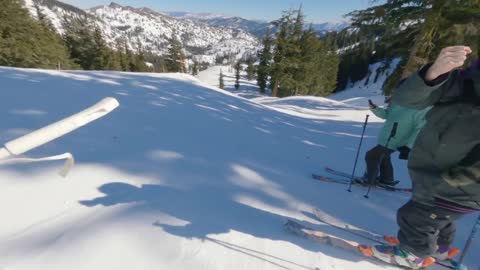 Skiing The STEEPEST Runs At Palisades Tahoe