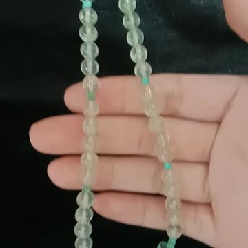 High quality Genuine Gemstone Natural turquoise green Prehnite gemstone jewelry necklace gift04