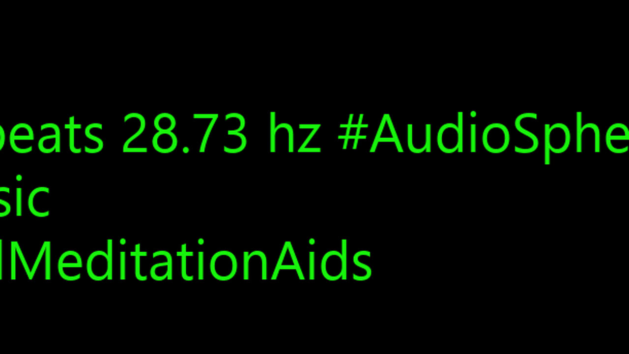 binaural_beats_28.73hz_RelaxedState AudioSphereBinaural MindfulBinauralBeats