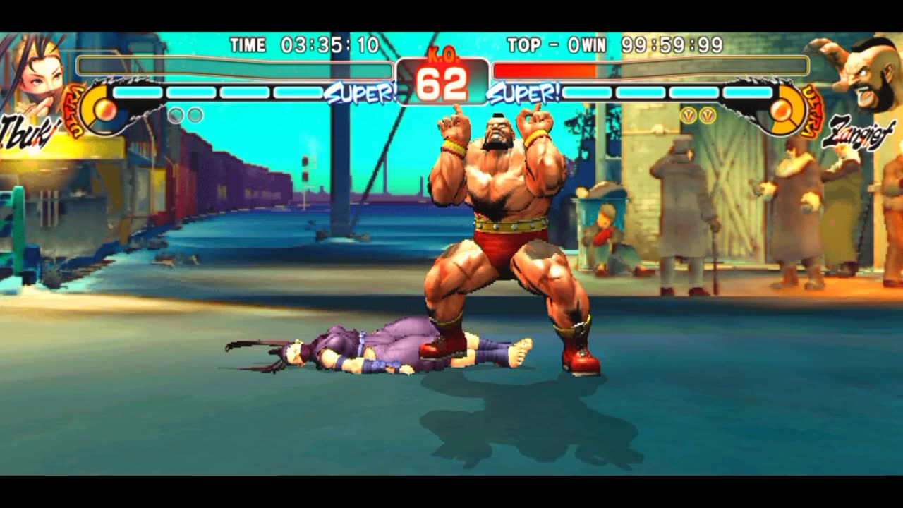 Ibuki vs Zangief street fighter