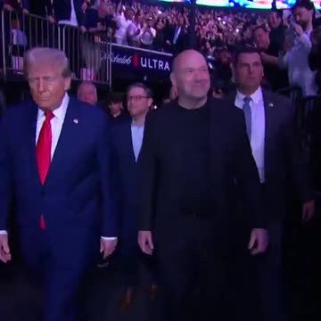 Elon Musk is with Trump at tonight’s UFC fight in New York City. From UFC Europe