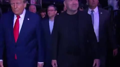 Elon Musk is with Trump at tonight’s UFC fight in New York City. From UFC Europe