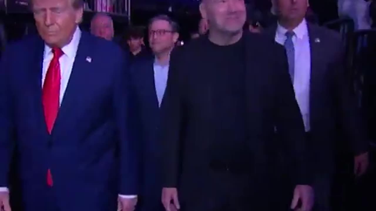 Elon Musk is with Trump at tonight’s UFC fight in New York City. From UFC Europe