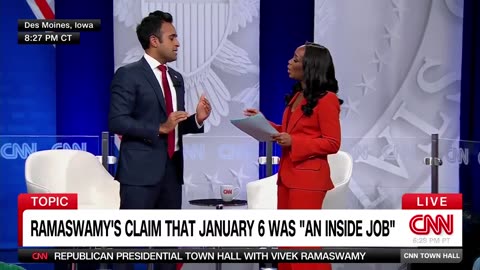 CNN Reporter Panics When Vivek Tells Her What Really Happened on January 6