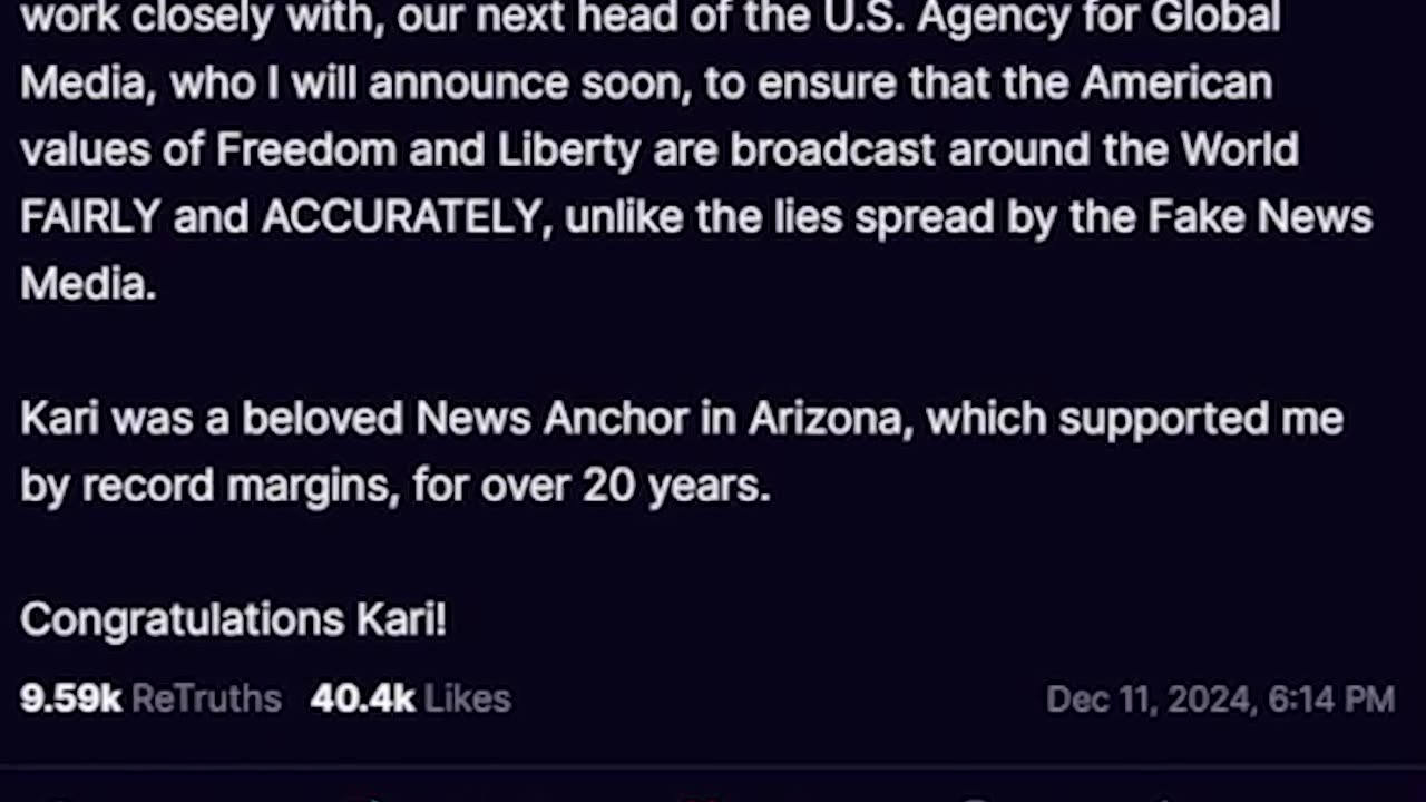 川普任命的美国之音新台长卡丽·莱克：中共是最残酷的政权，濒临崩溃，中国人民是善良的