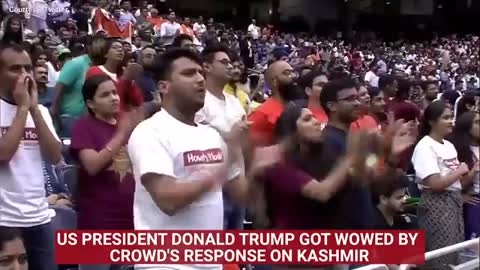 #HowdyModi: When Trump got wowed by the crowd's response on Kashmir .