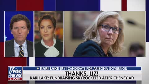 Kari Lake: Liz Cheney is officially our largest fundraiser bringing in over a half a million dollars.