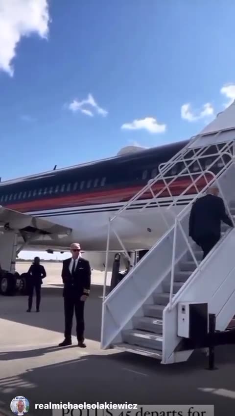JUST IN - Donald Trump boards plane, heads to East Palestine, Ohio