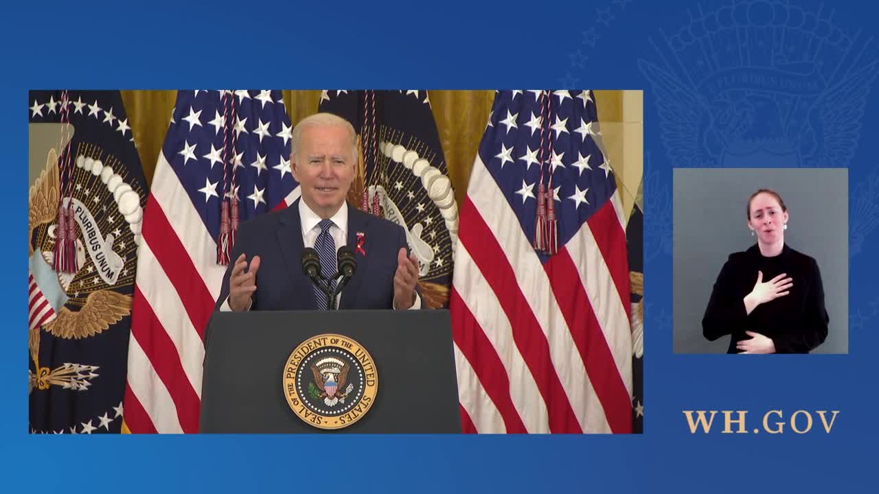 President Biden Delivers Remarks on World AIDS Day