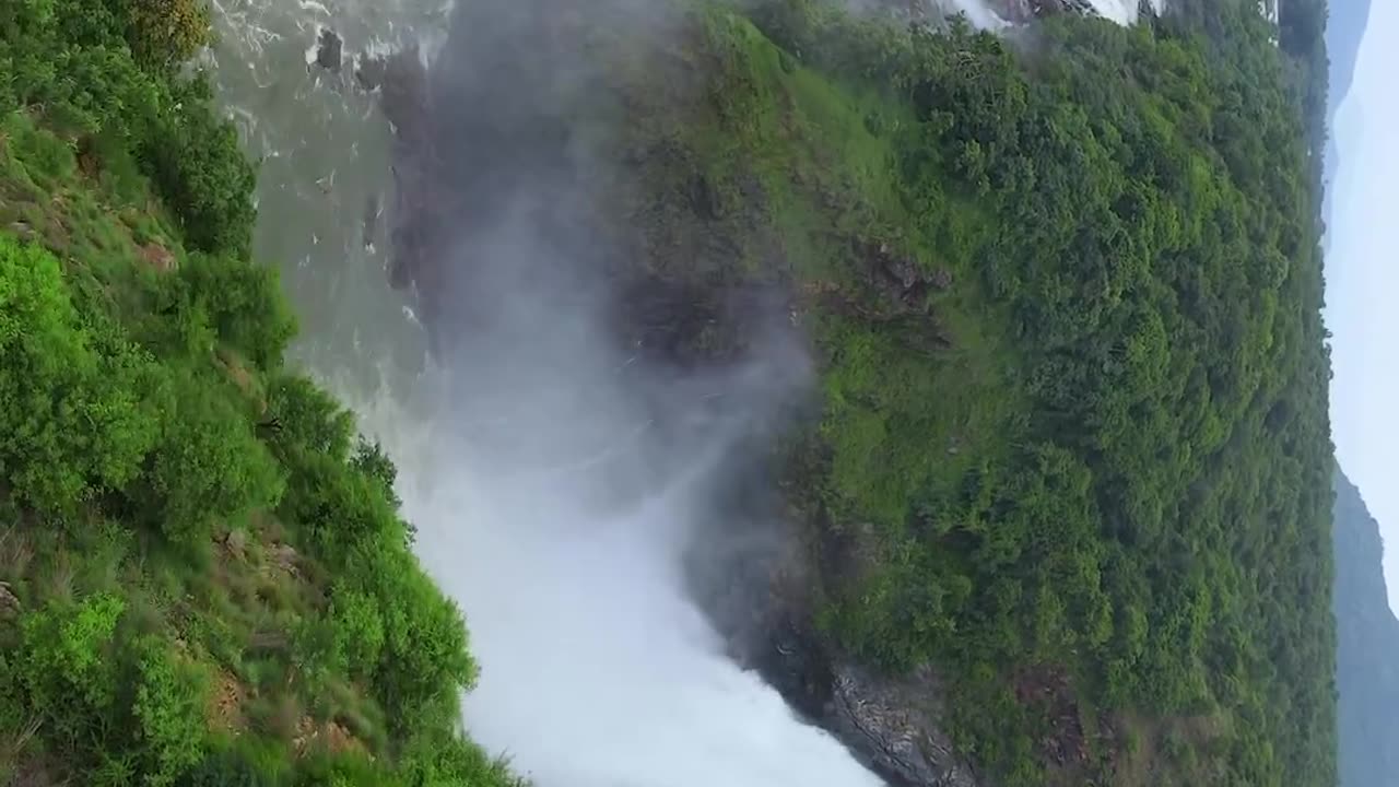 The magical nature with water fall