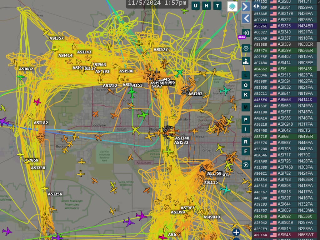 MORE BIRD MAFIA UTAH CHINA ACTIVITY over PHOENIX AZ on Nov 5th Election Day