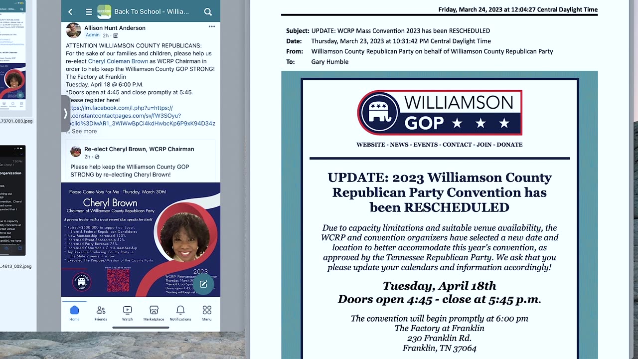 2023 Williamson County GOP Reorganization Shenanigans