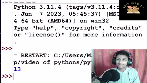 Python Programing With Arif Info Tv 2023 new part 1