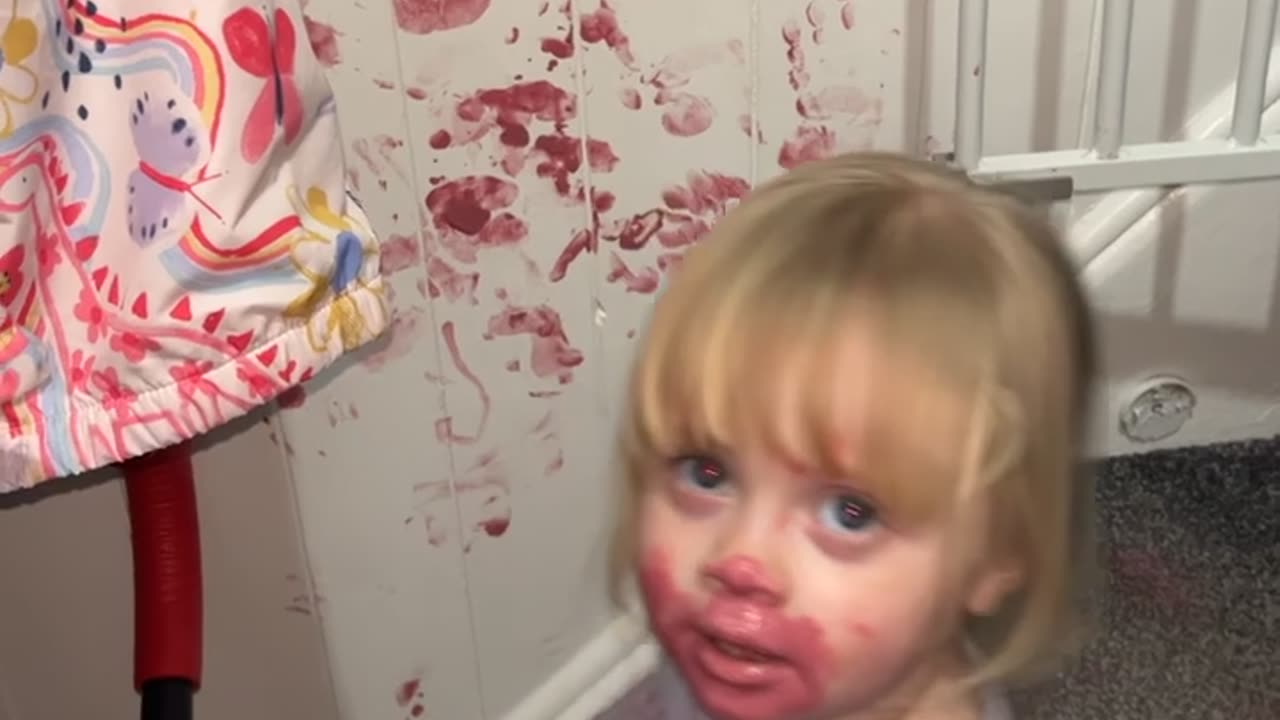 Daughter Gets Ahold of Lipstick