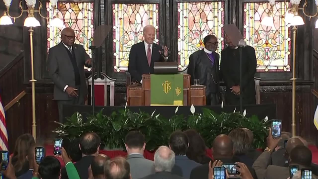 Biden speaks at a African American Church: Shocked God did not smite him.