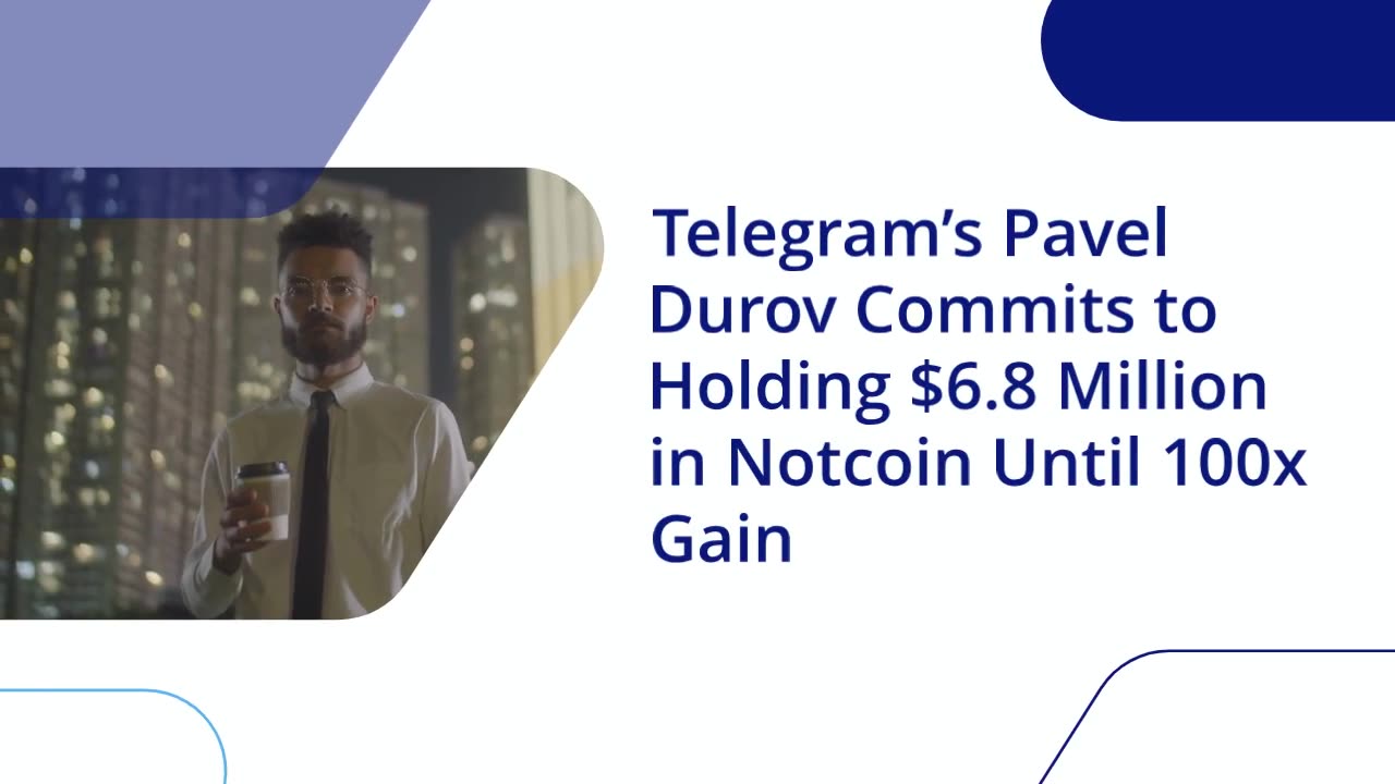 Telegram’s Pavel Durov Commits to Holding $6.8 Million in Notcoin Until 100x Gain