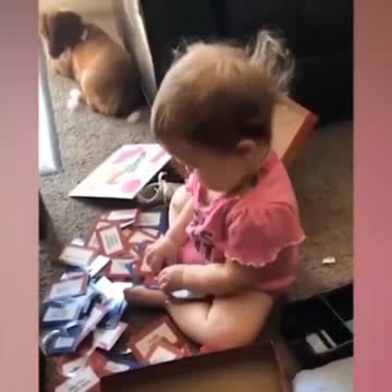 Cute baby Playing