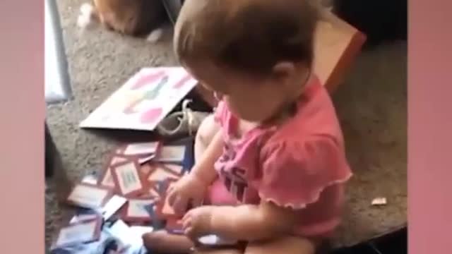 Cute baby Playing