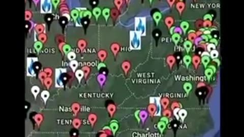 A MAP OF ALL PROCESSING PLANTS & FACILITIES THAT HAVE CAUGHT FIRE OR BEEN DESTROYED IN THE PAST YEAR