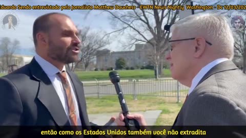 Eduardo Bolsonaro concede entrevista exclusiva ao Jornalista Matthew Dauchess da EWTN News Nightly em Washington, D.C.