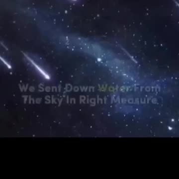 Quran solve the question of arrival of water on earth 14000 years ago which scientist cant today