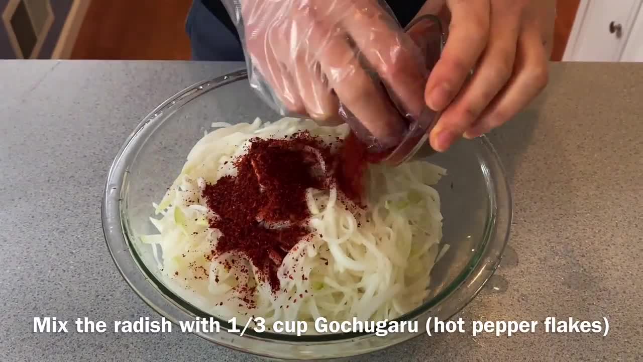 Super easy recipe for Radish Strip Kimchi [Radish Strip Salad]