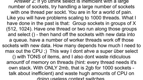 Is select Ok to implement single socket readwrite timeout