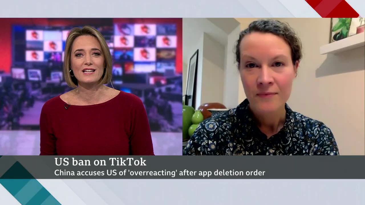 China hits out at US over TikTok ban on government devices - BBC News