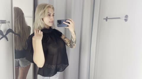 [4K] TRANSPARENT Try-On Haul _ See-Through clothing review _ Transparent Challenge with Lexie Wild