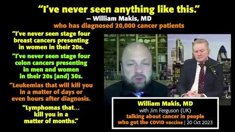 Turbo Cancers In People Who Got The Covid Vaccine, William Makis, MD