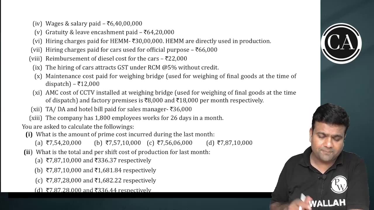 Cost Accounting System L1