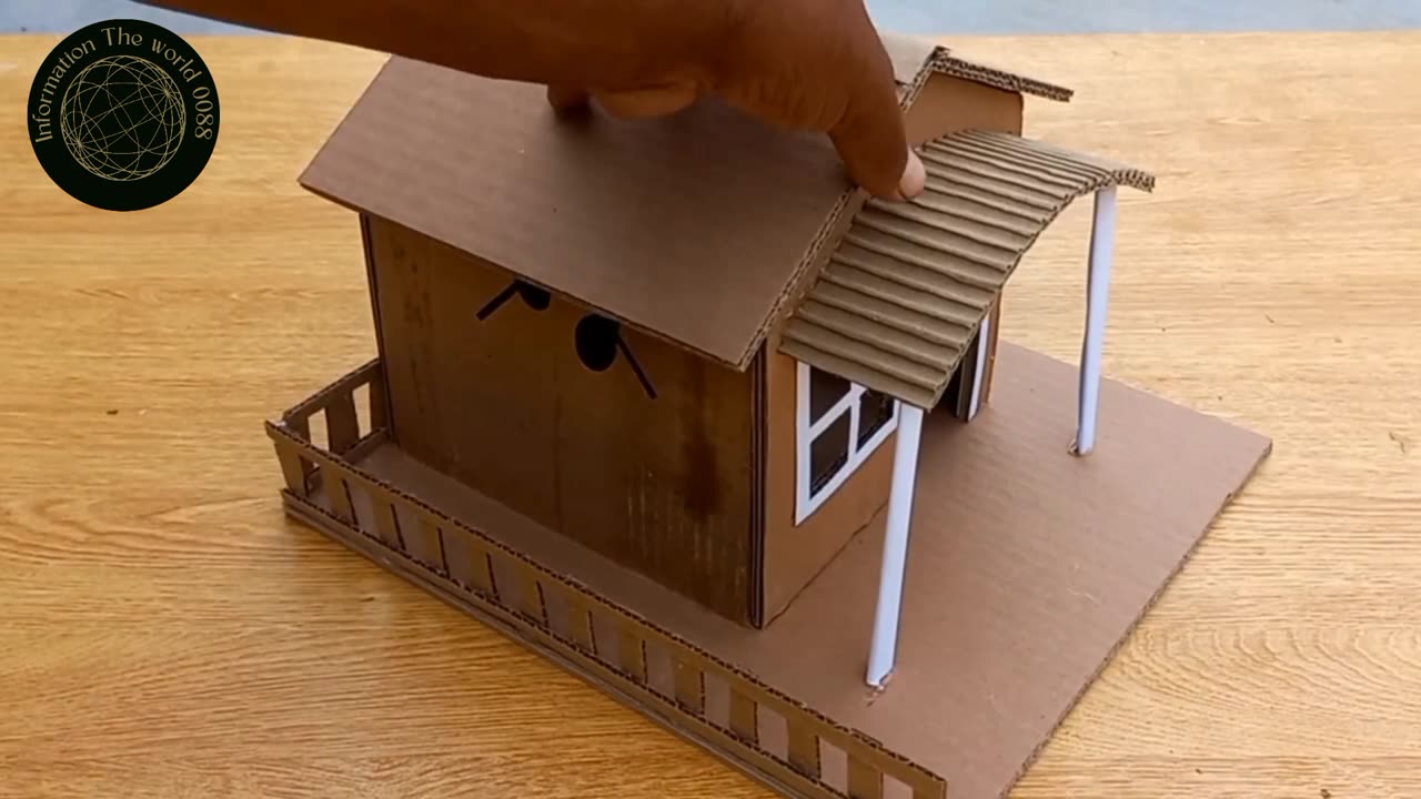 Beautiful cardboard house