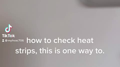 how to check heat strips